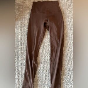 lululemon size 6 brown leggings